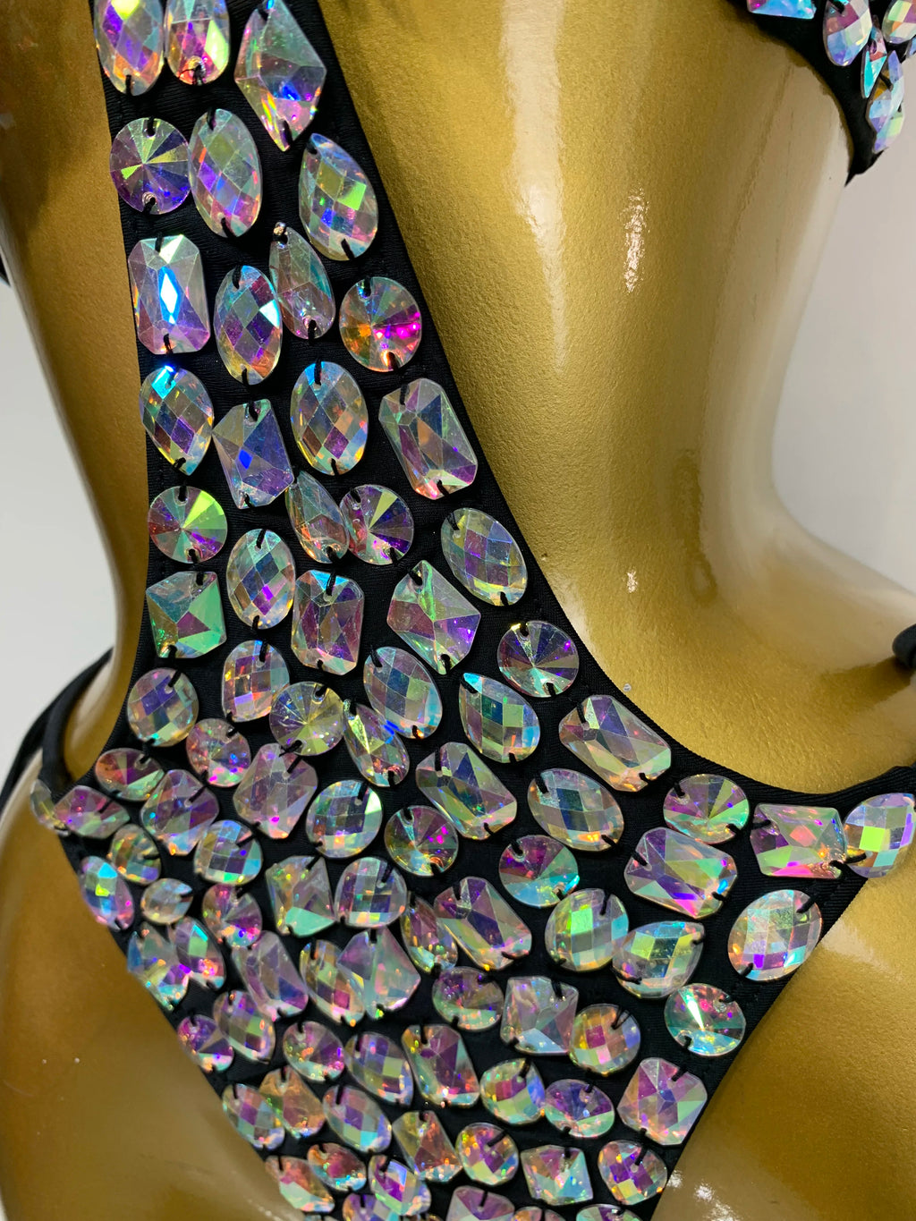 Newest Crystal Bikini Swimwear Fashion Bar Bikini Blingbling Swimwear Bikini Popular Bathingsuit Bikini Nightclub Stage Outfit