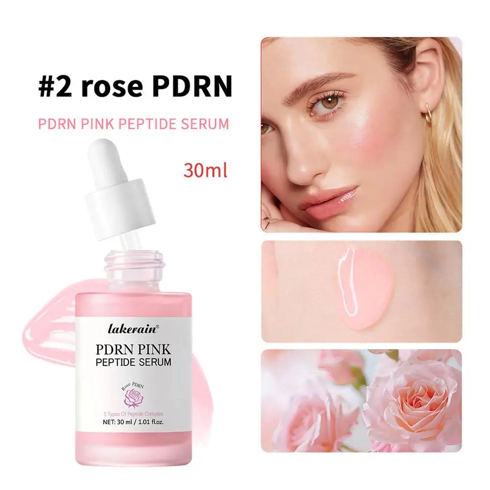 PDRN Pink Peptide Serum, 30ml Glow Skin Peptide Niacinamide Hydrating  Moisturizing Firming,Uneven Skin Tone,Korean Skincare