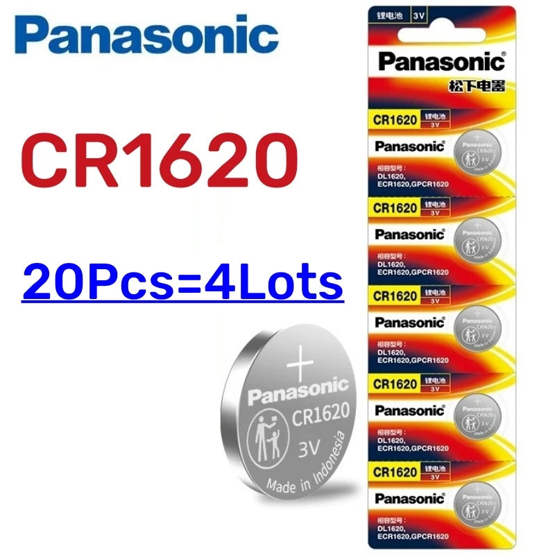 5-50pcs Original PANASONIC CR1620 CR 1620 3V Lithium Battery For Watch Calculator Clock Remote Control Toys Button Coins Cell