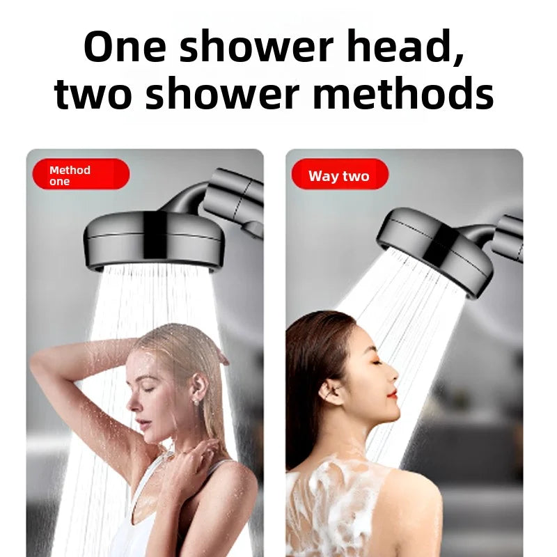 Oscillating shower head: Dual modes, one device, endless refreshment.