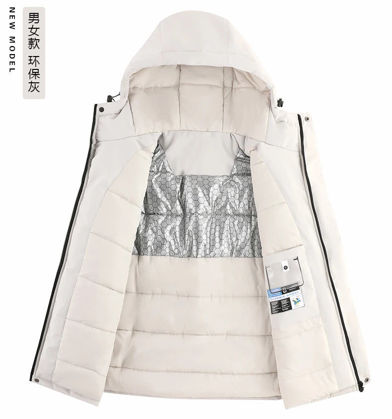 Men's Jacket Stand Collar Stamp Mens Parka Winter New Down Jacket Fleece Warm Jackets Men Business Leisure Coat Baseball Coats