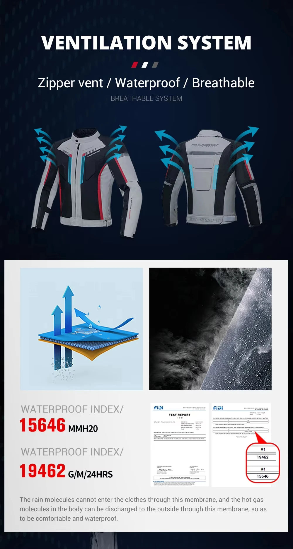 Motorbike Riding Jacket Waterproof Moto Garments Casual Biker Jackets Wear Resistant Motorcycle Wear