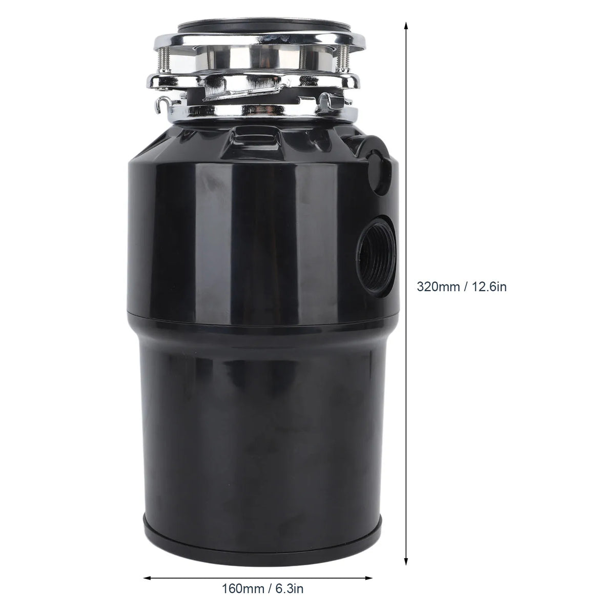 Kitchen Garbage Disposal 630W Continuous Feed 2800RPM Quiet Operation Food Waste Disposer Grinding System EU Plug 250V