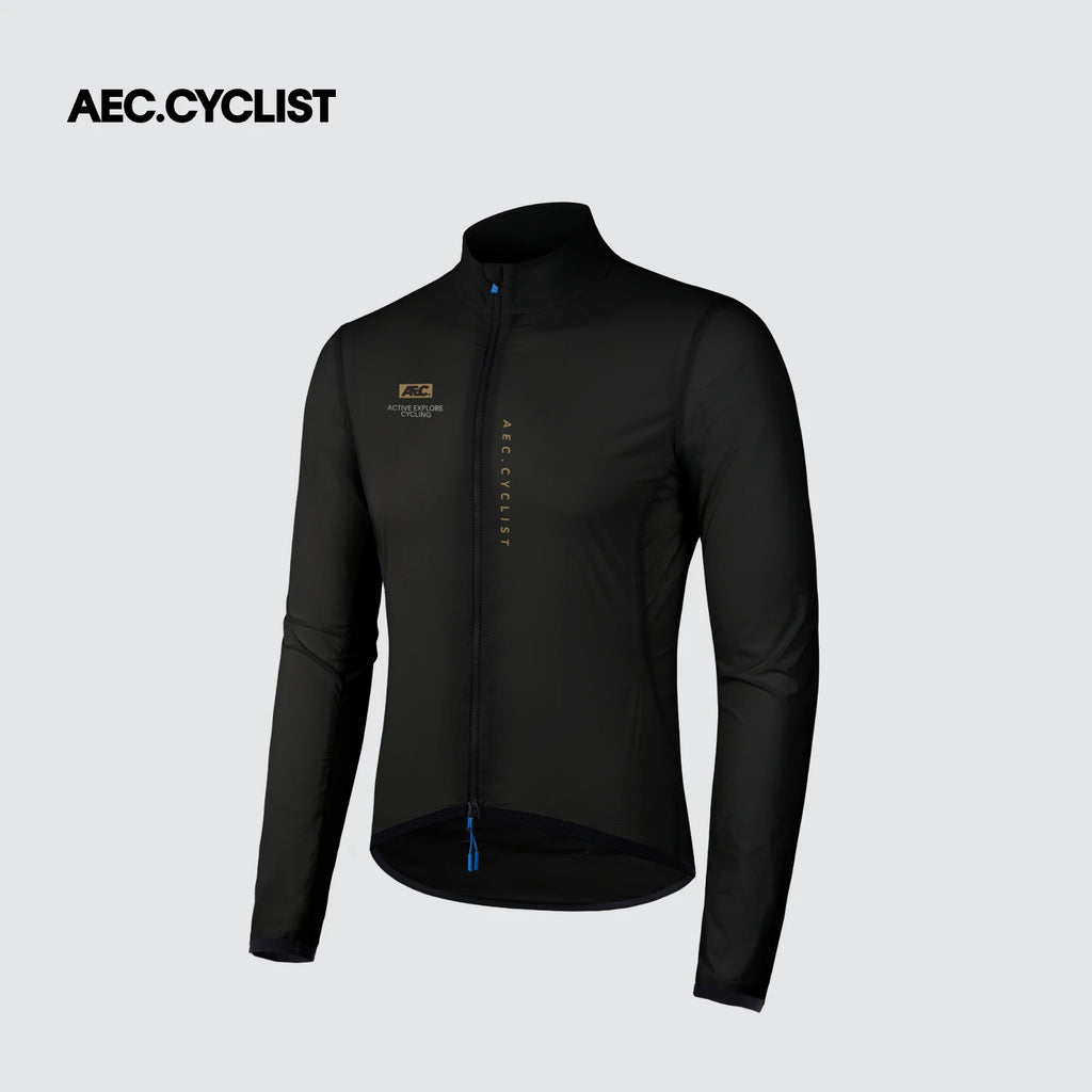 AEC.CYCLIST Windbreaker Cycling Jacket Men Women Ultra Light Quick Dry Cycling Jersey Breathable Bike Coats Zippered Side Pocket