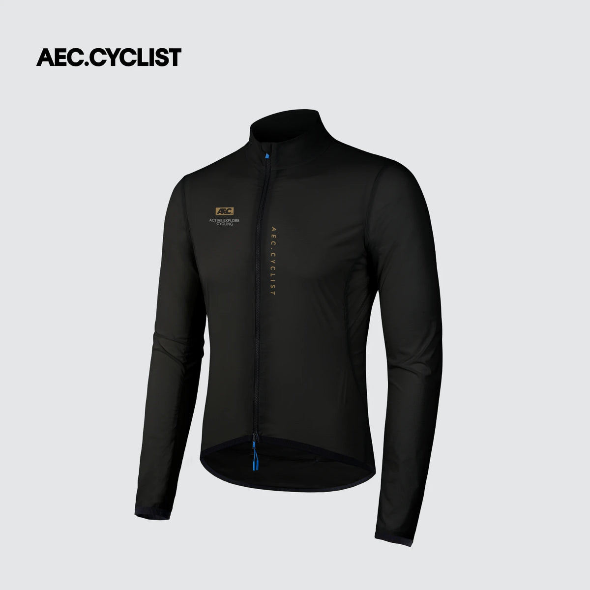 AEC.CYCLIST Windbreaker Cycling Jacket Men Women Ultra Light Quick Dry Cycling Jersey Breathable Bike Coats Zippered Side Pocket