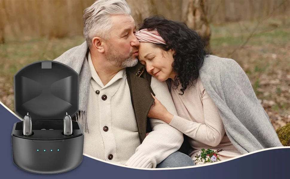 Rechargeable Hearing Aids Digital Hearing Aid for Deafness Elderly APP Control Sound Amplifier Bluetooth Hearing Aids Audifonos