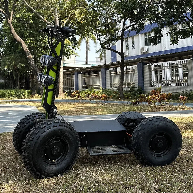 High-Speed Foldable Electric Patrol Car High-Power 200kg Max Load Big Foot Design 20km All-Terrain ATV Four-Wheel Scooter