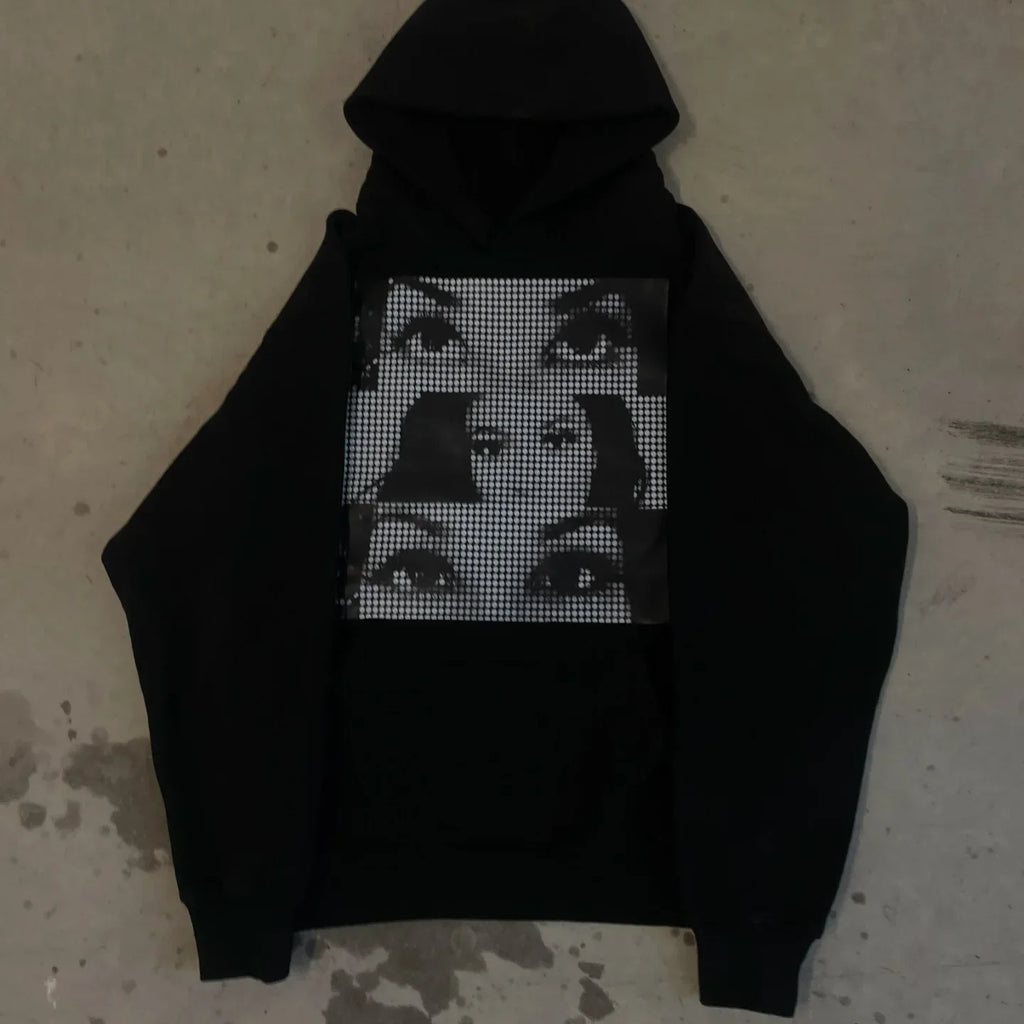 Harajuku Y2k Casual 3DS Hoodies Women Grunge Streetwear Sweatshirt Tops Goth Oversized Hoodie Clothes Tracksuit Men Clothing