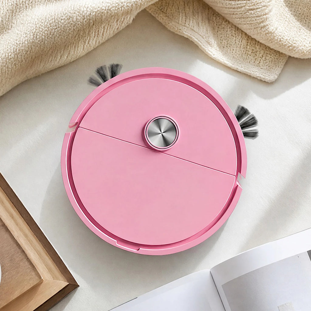 3 In 1 Intelligent Cleaning Robot Lightweight Multi Function Sweeping Cleaners Compact Car Robot Vacuum for Car&Home Cleanings