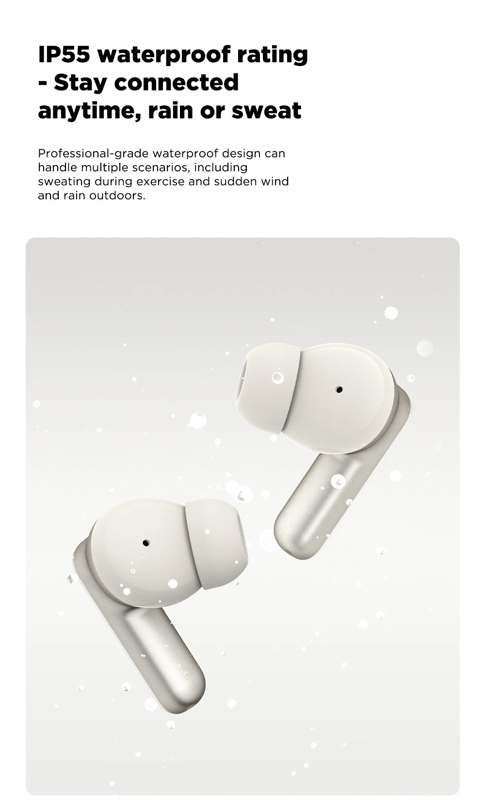 MINISO MS106 Bluetooth V6.0 Earphones TWS In-Ear Wireless Headphones AI Translator Earbuds Comfortable Ultra-light Earbuds