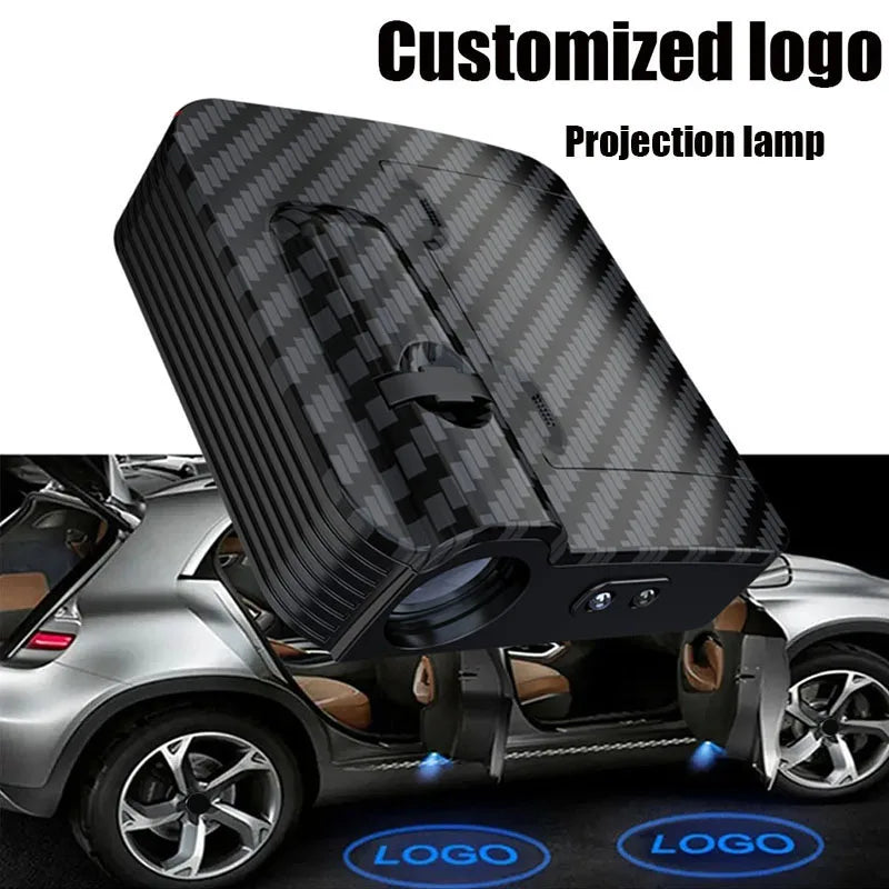 Customisable Car Door Projector LED Shadow Lights Lamp Car Accessories For Universal vehicle models Car Logo Wireless Courtesy