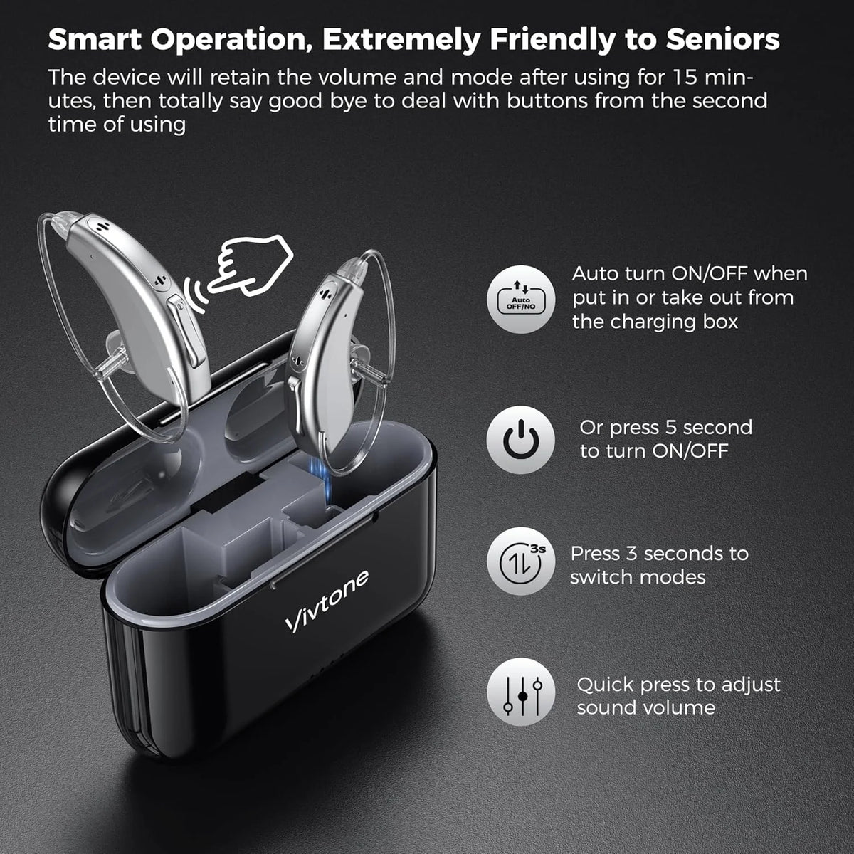 Hearing Aid High Quality 16 Channel Digital Bluetooth Hearing Aids for Seniors Adult Deafness Hearing Aid Rechargeable Audifonos