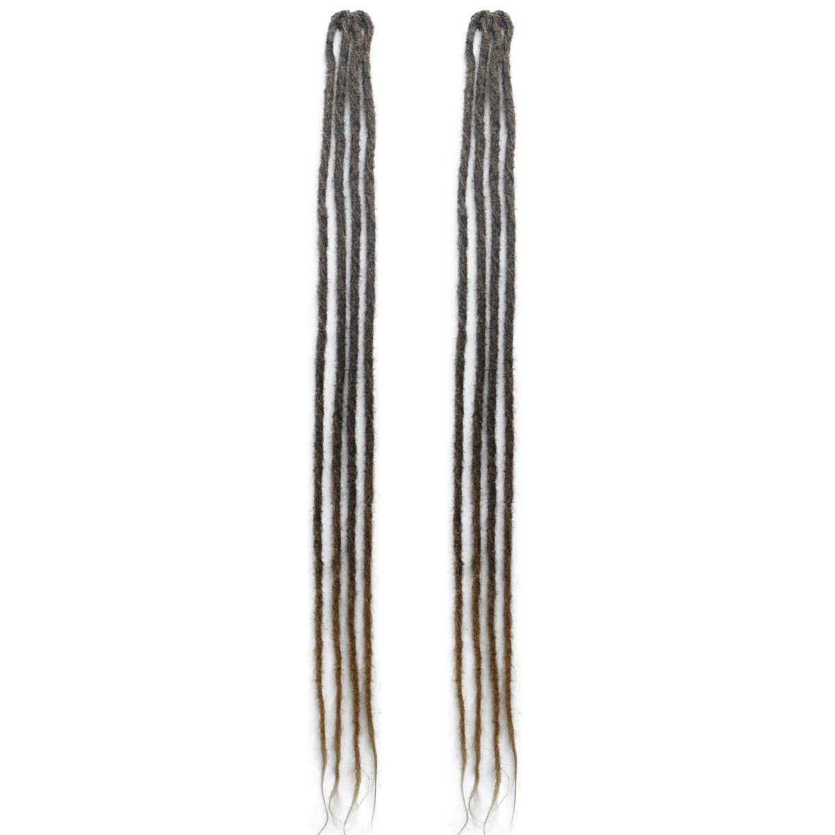 2Pcs Clip in Braid Hair Extensions Wig Synthetic Dreadlock Hair Pieces Bohemian Hair Accessories For Women Daily/Party Use
