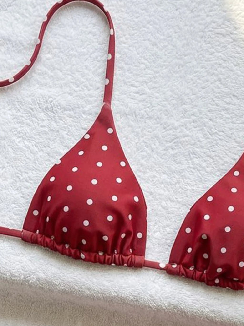 2026 Women's Retro Polka Dot Bikini Set Push up Tie Side Swimwear Sexy String Bikini Bottom for Beach Vacation Bathing Suits