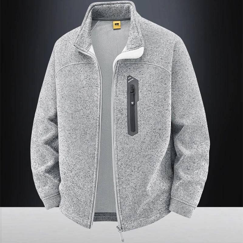 Jacket Mens M-4XL 5XL Autumn Winter New Fleece Thickening Mens Jackets High Quality Men's Casual Coats Keep Warm Jacket 26611