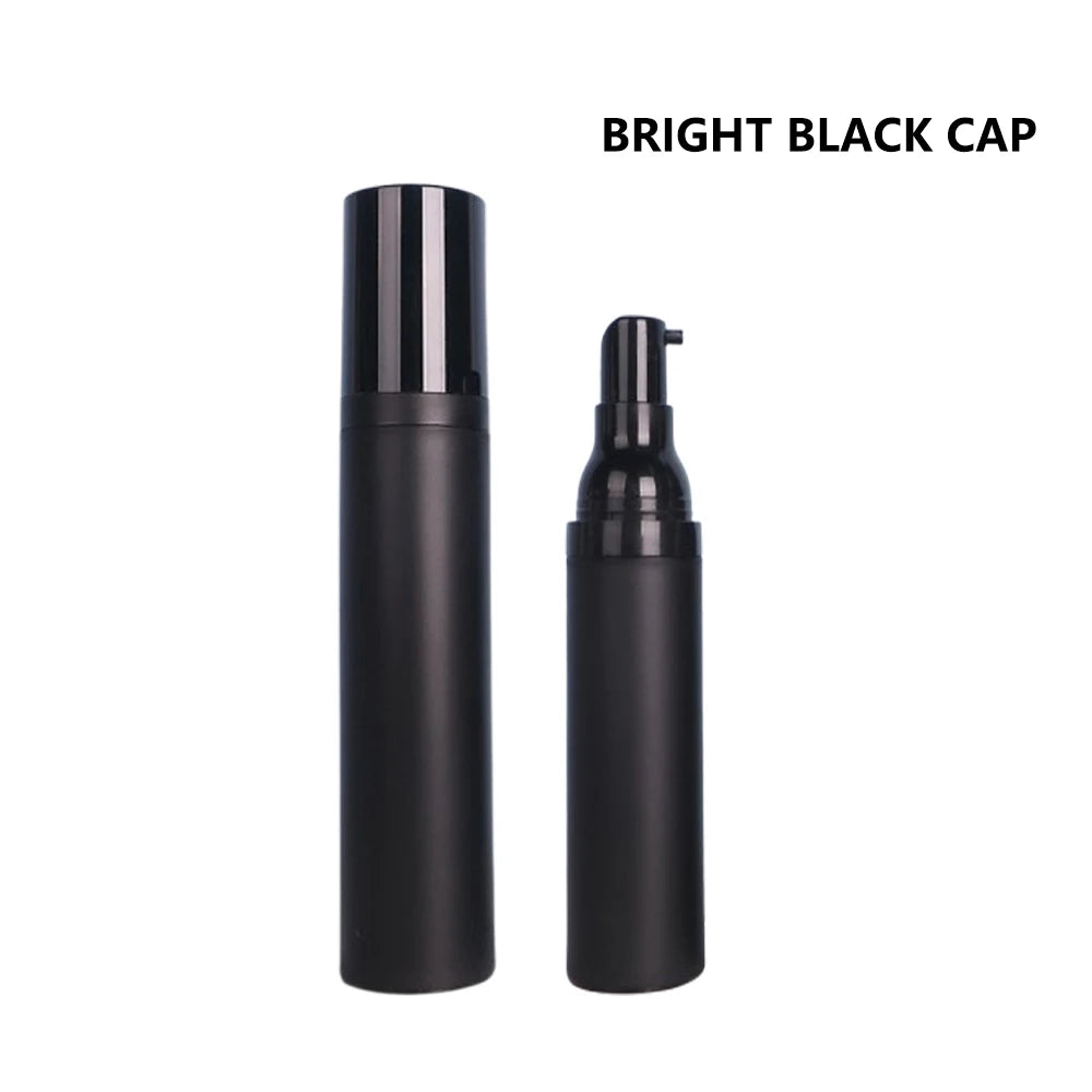 Plastic Pump Bottle 15ml 30ml 50ml Vacuum Pump Bottle Travel Bottling Container Black Lightproof Airless Spray Bottle Lotion