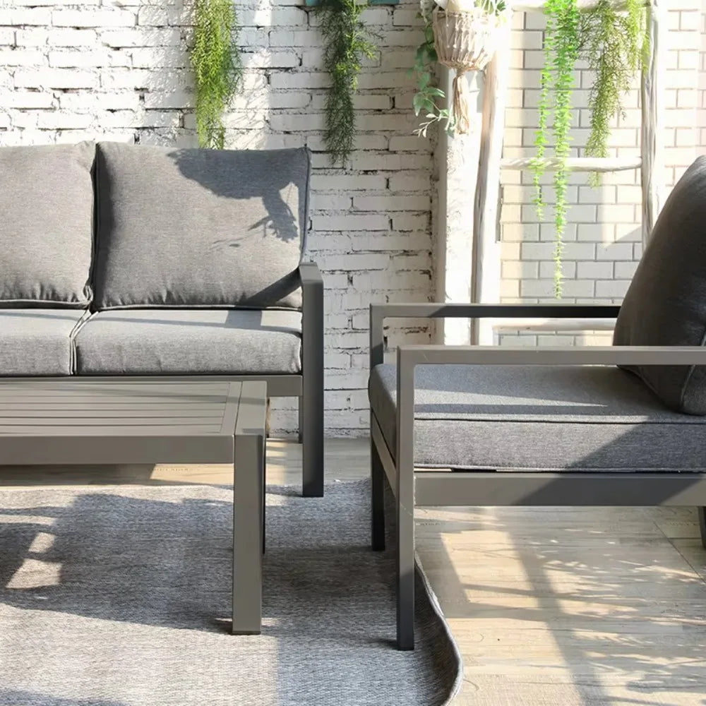 Modern outdoor garden furniture sofa set rope design for stylish indoor/outdoor use
