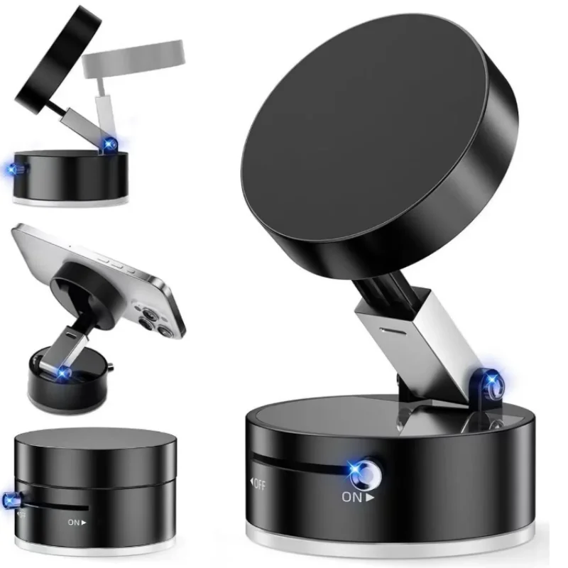 2025 New Type Suction Cup Vacuum Adsorption Car Special Fixed Mobile Phone Stand Car Mobile Phone Magnetic Stand
