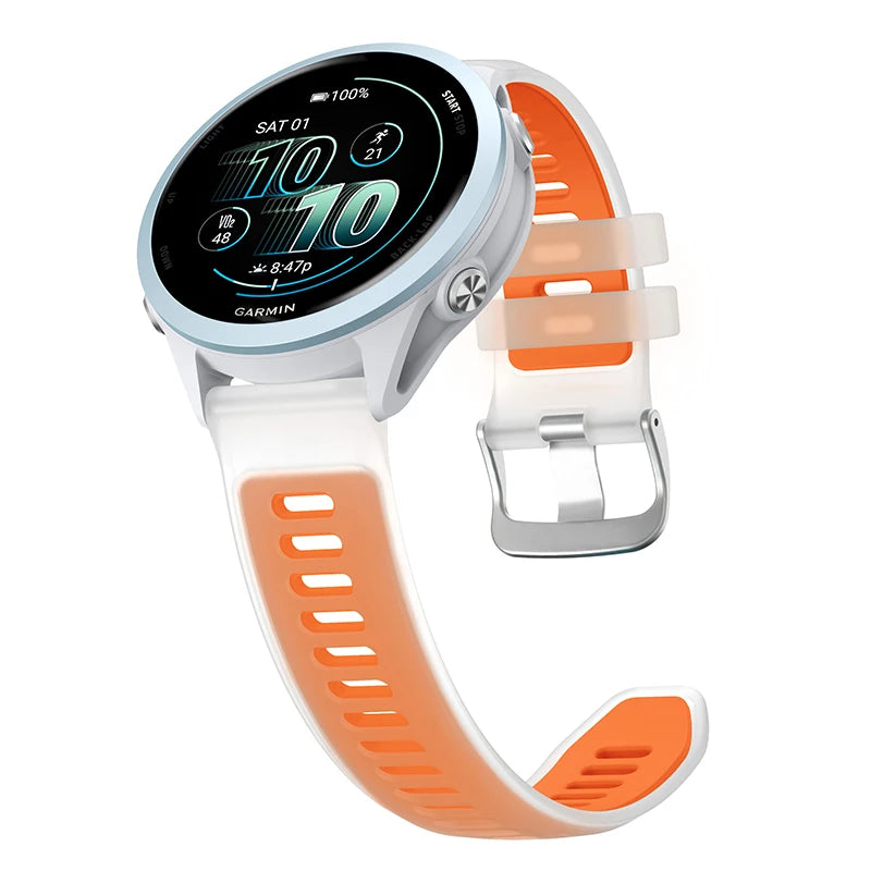 Transparent Candy Color Silicone Strap For Garmin Forerunner 265 265s 255 55 158 165 Music 570 Venu 4 3 3s 2 SQ Vivoactive 6 5