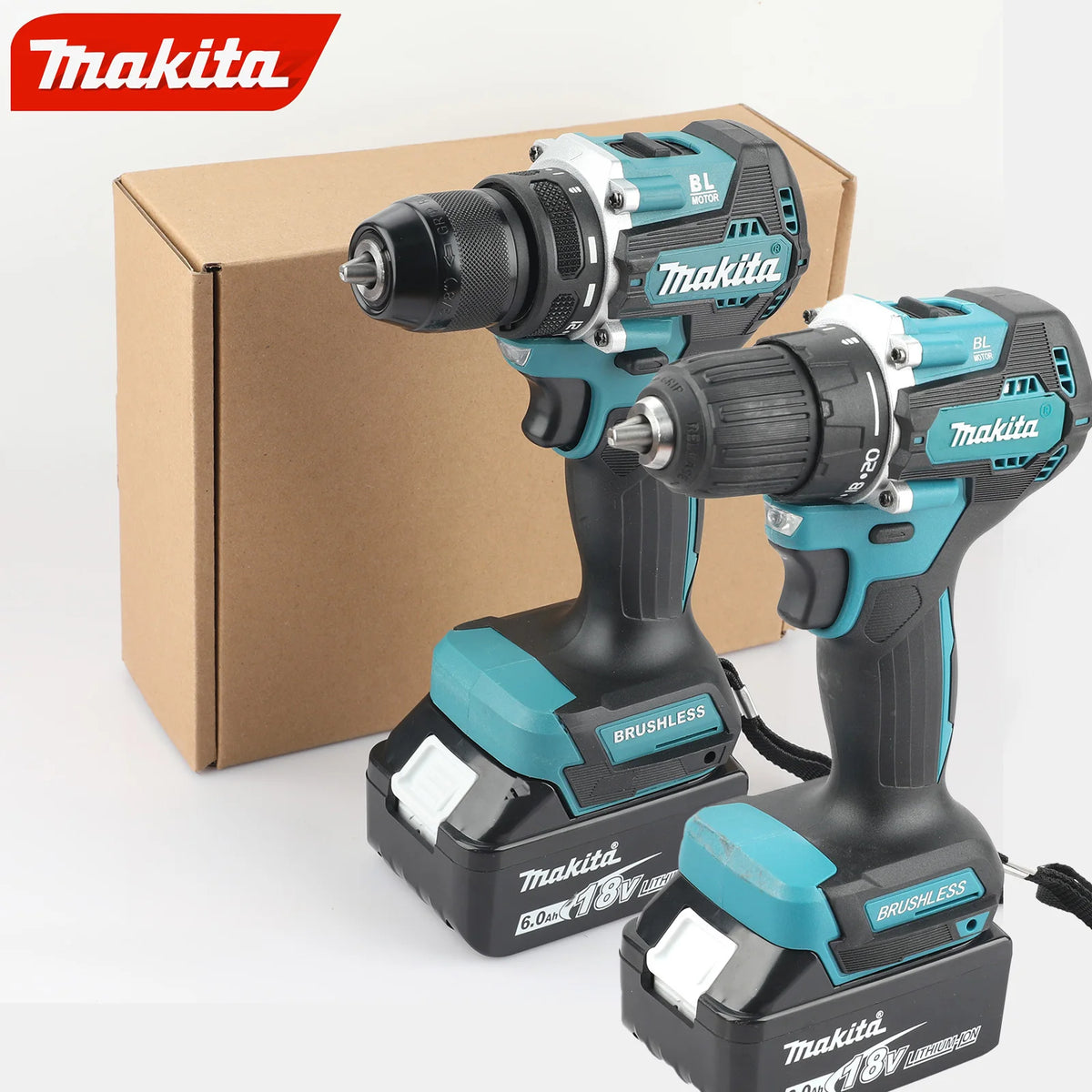 Makita DDF487 18V Brushless Screwdriver Electric Drill Impact Drill of Decoration Team Power Tools for Makita 18V Battery,10mm