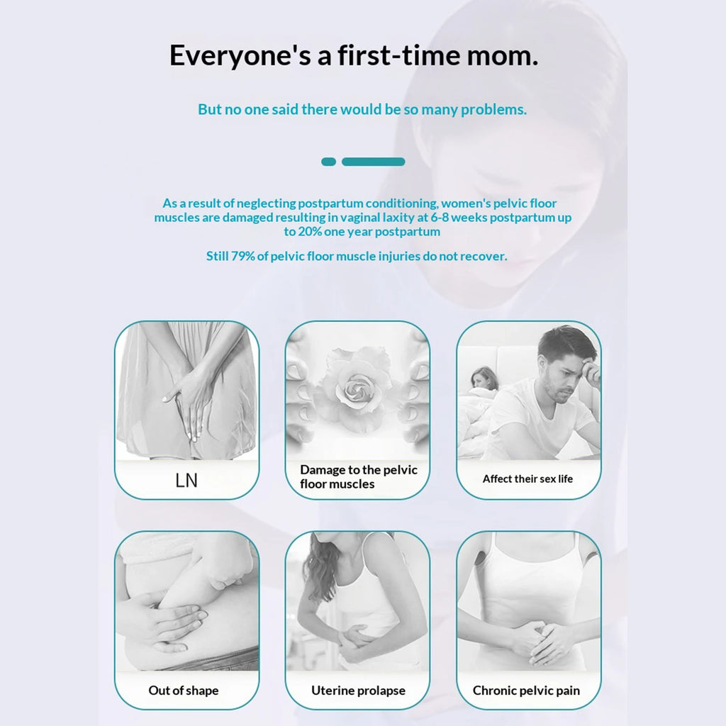 Electric Pelvic Floor Muscle Trainer 4 Modes PC Muscle Kegel Trainer Silicone Buttocks Shaping Machine for Men & Women