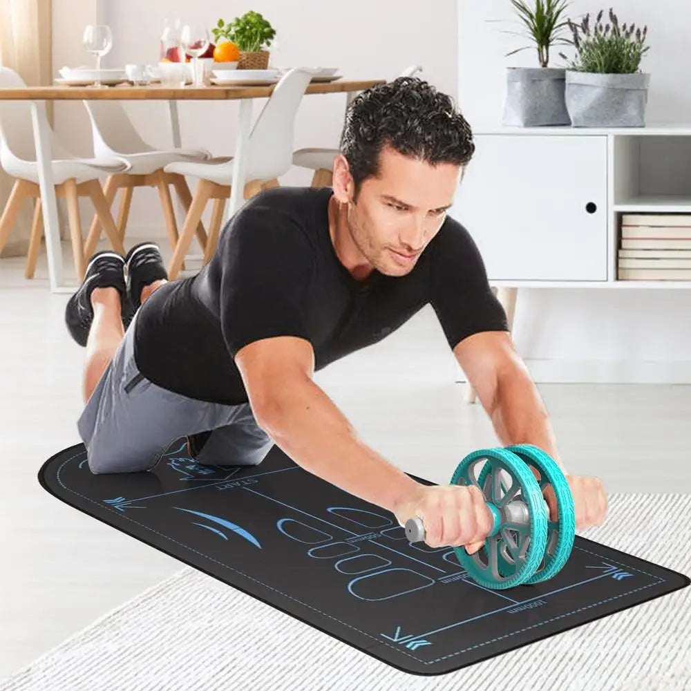 Abdominal Knee Mat Non-Slip Knee Mat Ab Roller Abdominal Exercise Mat 7mm Thick Floor Pad Sound Insulation Knee Pad for Gym