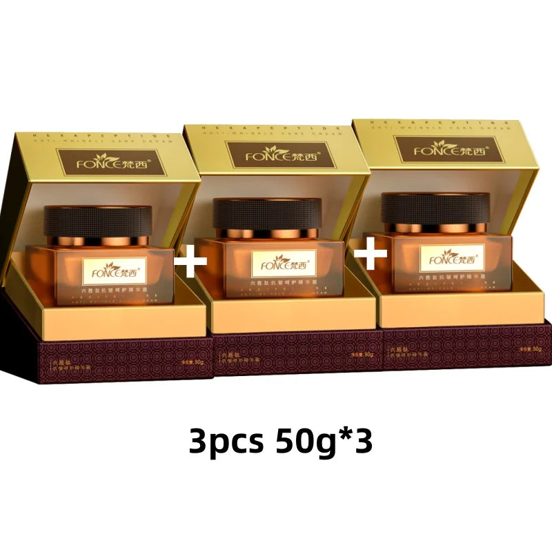FONCE Hexapeptide Anti-wrinkle Essence Facial Cream, Fine Line Reducing, Moisturizing, Nourishing and Lifting Cream 50g