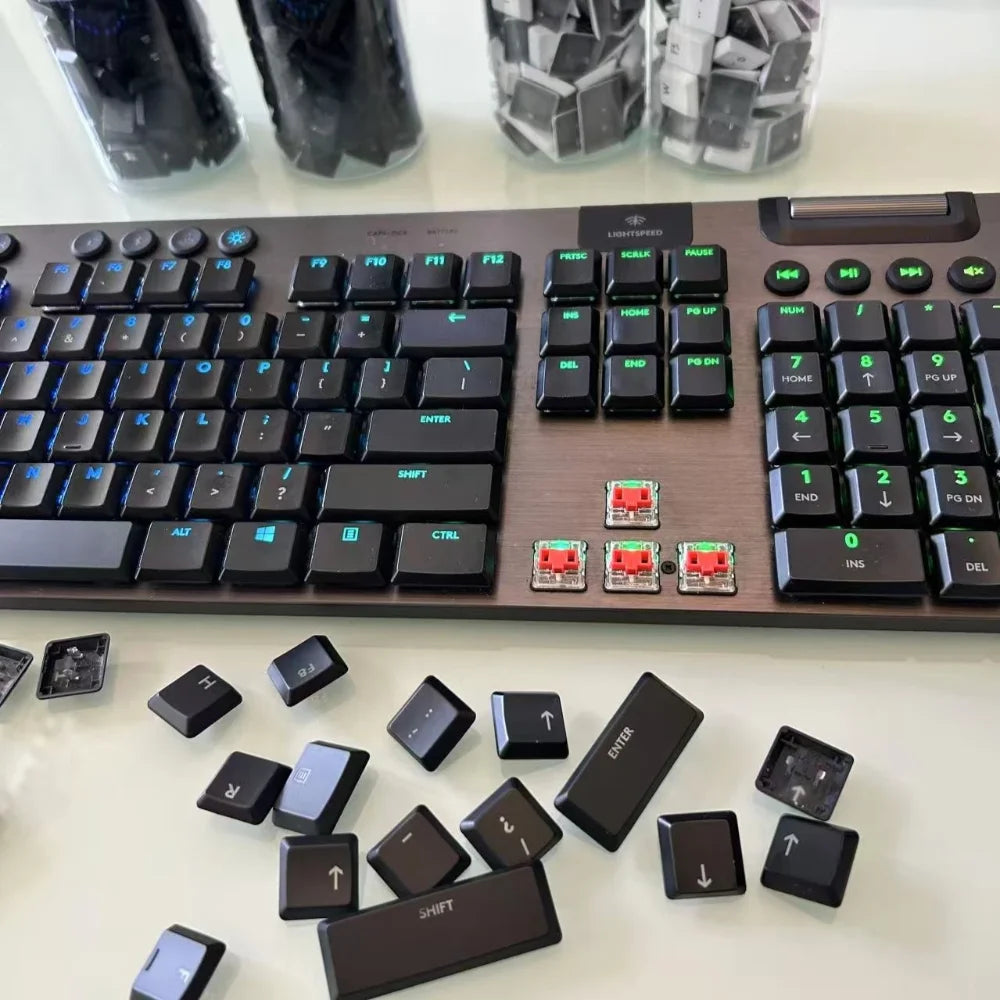 Matte version black G913 G913TKL keycap G915 G915TKL mechanical keyboard matte light-transmitting non-slip keycap