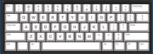 73 Keys Ace Keycaps Anime Key Cap Set Cherry PBT Engraved Side Light Transmission 74 Keys for Mechanical Keyboard 61/65/68