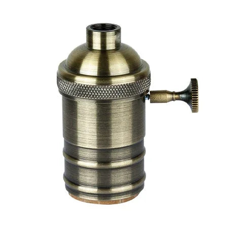 E27 Lamp Holder Vintage Edison Bulb Base Screw Bulb Base Aluminum Light 110V 220V Socket Industrial Retro Pendant Lampholder