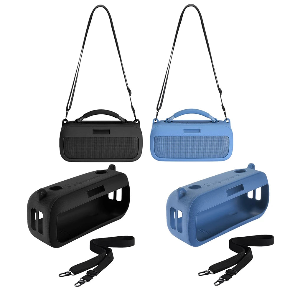 Silicone Cover Case Travel Carrying Case Protective Case Cover Skin Speakers Pouch Bag for Bose SoundLink Max Speaker