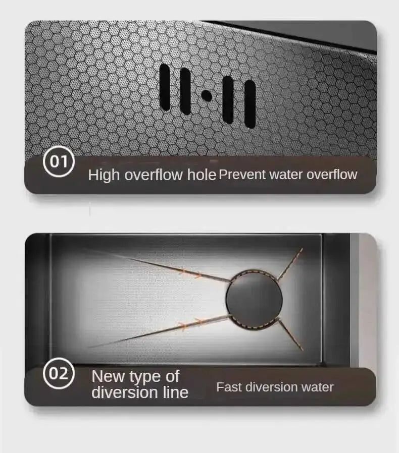Sinks Creative Smart Kitchen Sinks for Apartments Modern Metal Multi-functional Sinks Kitchen Luxury Household for Rental Houses