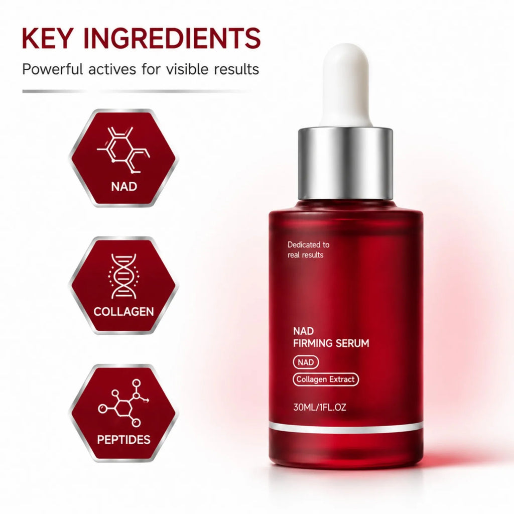 NAD Collagen Firming Facial Serum 30ml Hydrating Skin Elasticity Boost Smooth Lines Look Lightweight Daily Skin Care Essence