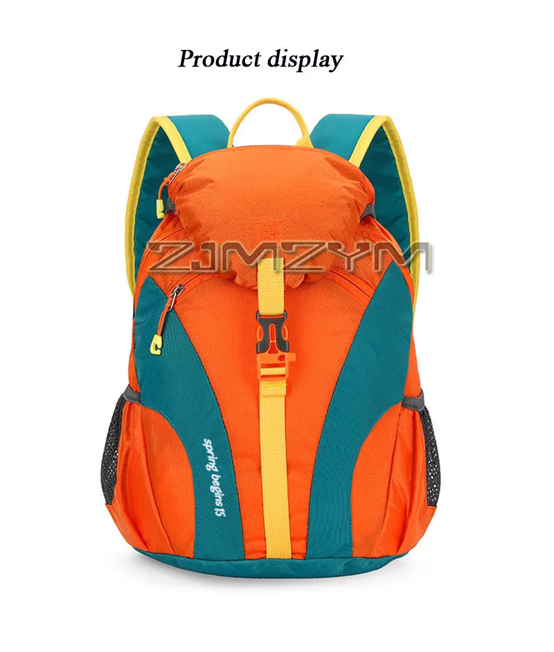 15L Waterproof Outdoor Hiking Bag Large Capacity Anti-theft Double Zipper Hiking Sports Backpack Spring Outing Bag