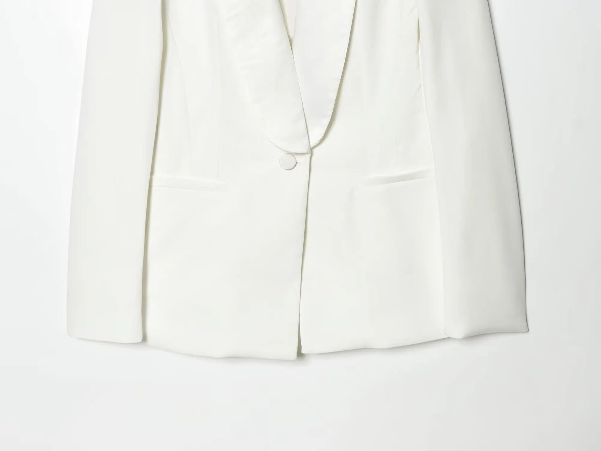 HH 2026 Women New Fashion Solid 2-Piece Set Single Button Long Sleeve Blazer Jacket+High Waist Zipper Pockets Solid Long Pants