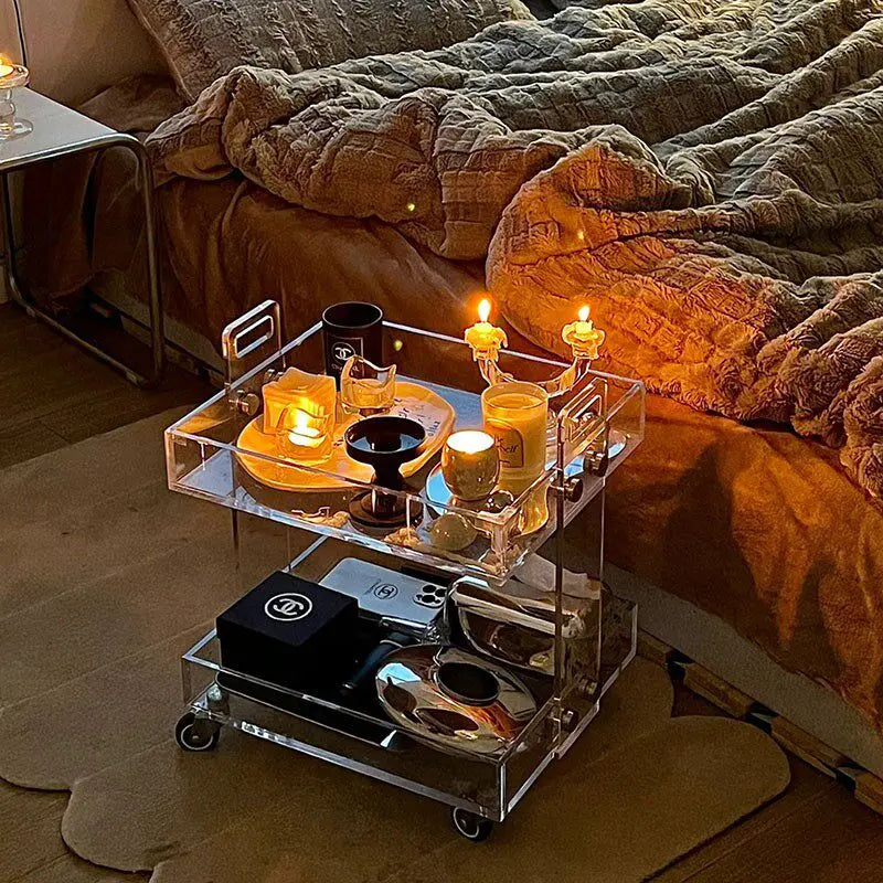 Modern Aesthetic Coffee Tables Acrylic Design Unique Minimalist Coffee Tables Small Flexible Muebles Para El Hogar Accessories