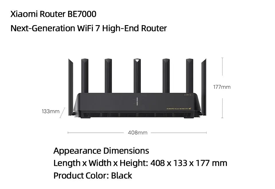 NEW Xiaomi Mi Router BE7000 Tri-Band WiFi Repeater VPN 1GB Mesh USB 3.0 IPTV 4 X 2.5G Ethernet Ports Modem Signal Amplifier -CN