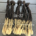 0.2cm Colored Handmade Inter Loc Extension Human Hair 10in Permanent Micro Sisterlocks Extensions Natural Looking Soft Dreadlock