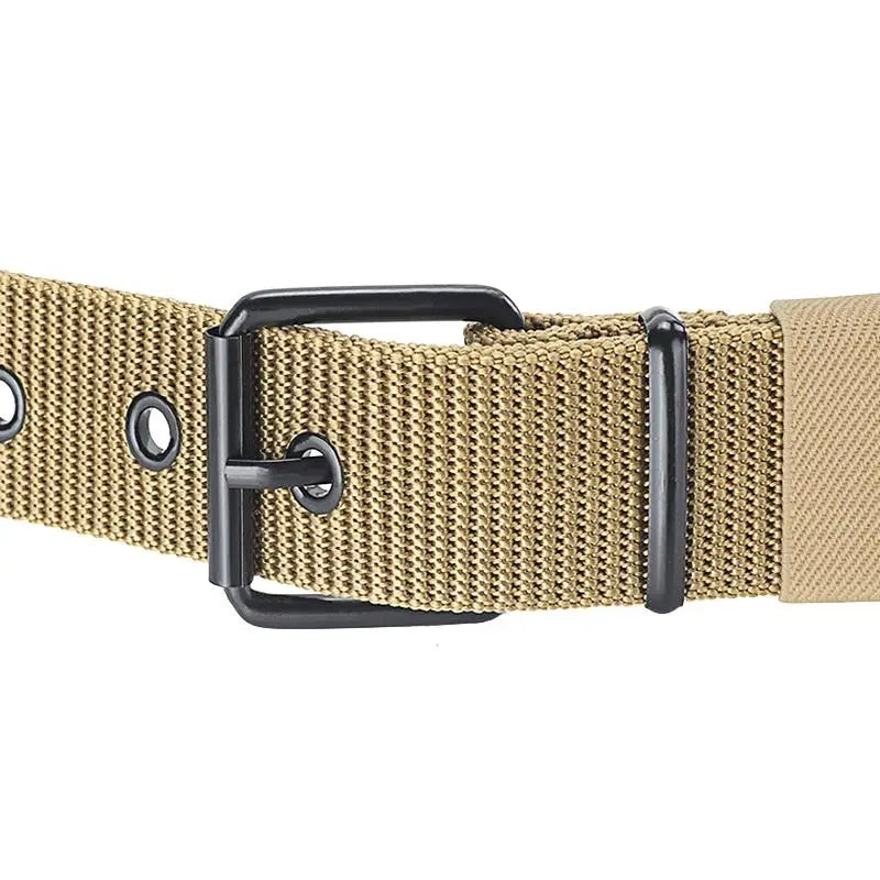 ·NewMen's Belt Porous Canvas Pin Buckle Leather Belt Outdoor Sports Belt Women's Trendy Eyelet Belt With Jeans Belt·