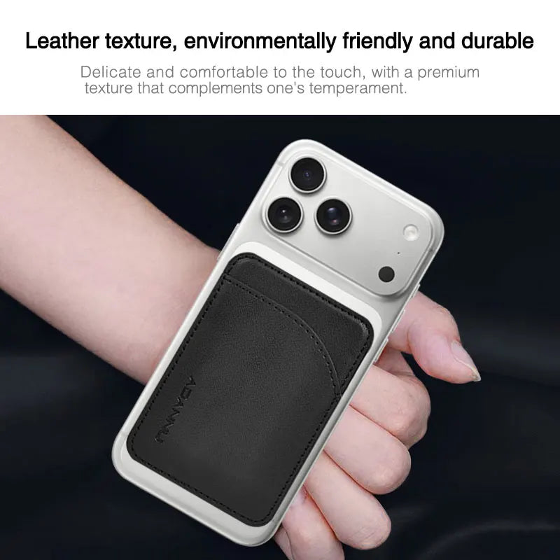 ADANNU Ultrathin Leather Wallet Magnetic Card Holder For IPhone 16 15 Plus 14 13 12 17 18 Pro Max For Magsafe Phone Card Holder