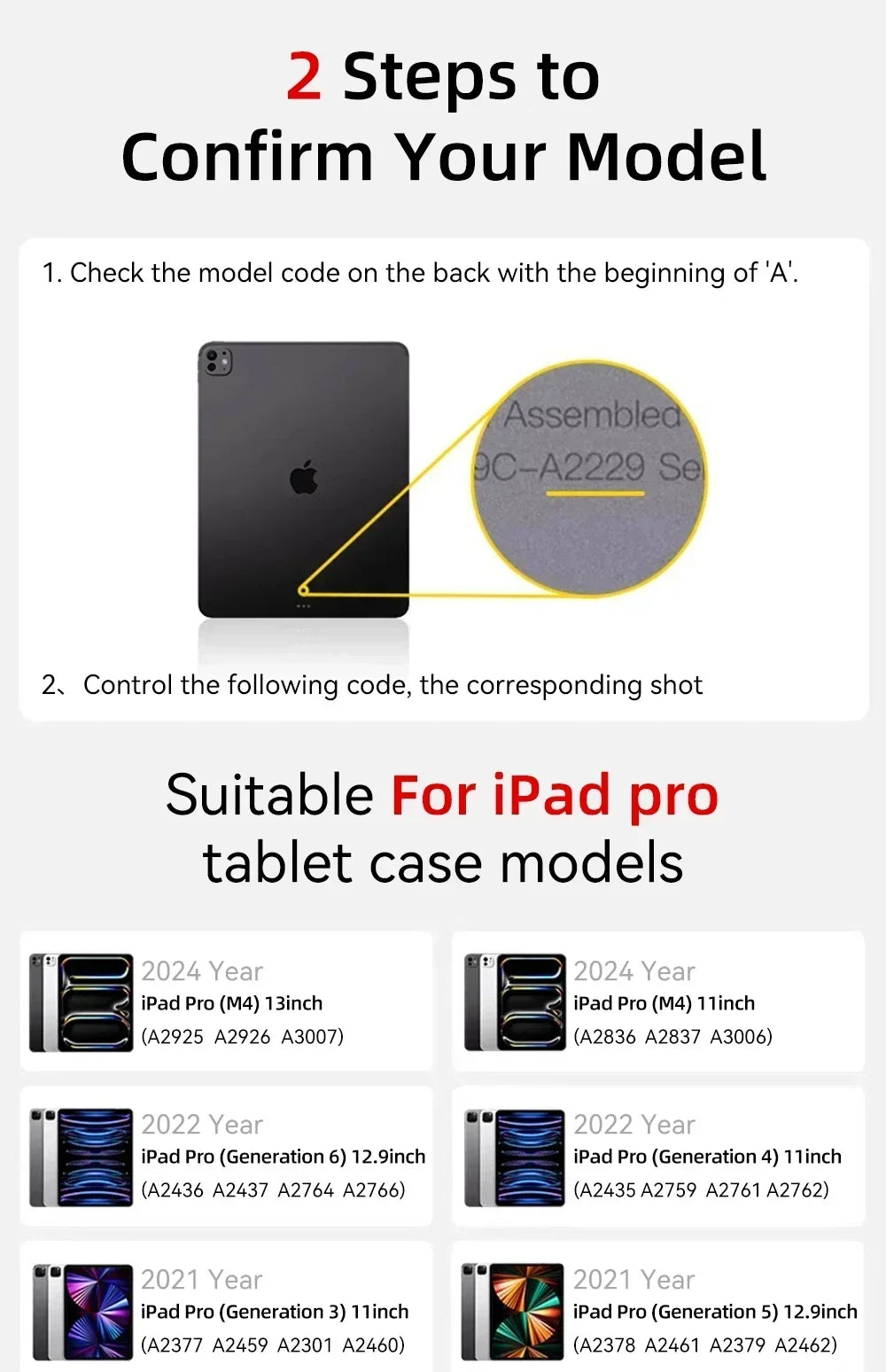 Y-Fold Case compatible with iPad 11 10 9 8 7 Air10.9 11 13 inch /Mini 6 7th Gen / Pro 11 12.9 inch Crystal Clear with Pen Holder