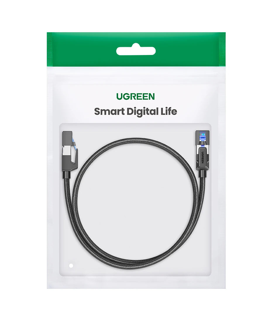 UGREEN CAT 8 Ethernet Cable CAT8 40Gbps 2000MHz Networking Nylon Braided Internet Lan Cord for Laptops PS 4 Router RJ45 Cable
