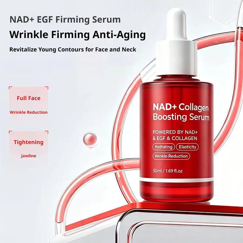 30ml NAD+ EGF Firming Serum 13 Peptides Radiance Anti-Aging Brighten Skin Tone Essence Improve Skin Elasticity Fine Lines Serum