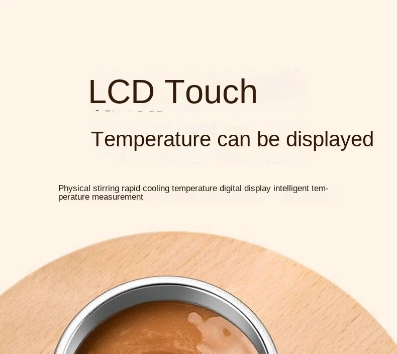 380ML Electric Coffee Self Mixing Mug IP67 Waterproof Coffee Stirring Mug USB Charging Digital Display Automatic Magnetic Cup