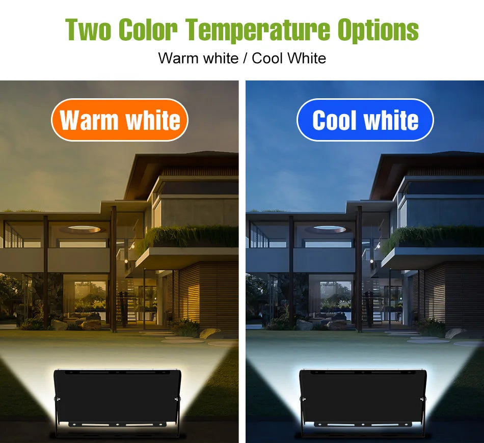 200W Outdoor LED Floodlight Super Bright 220V Waterproof Street Lamps Garden Backyard Commercia Exterior Wall Mount Lighting
