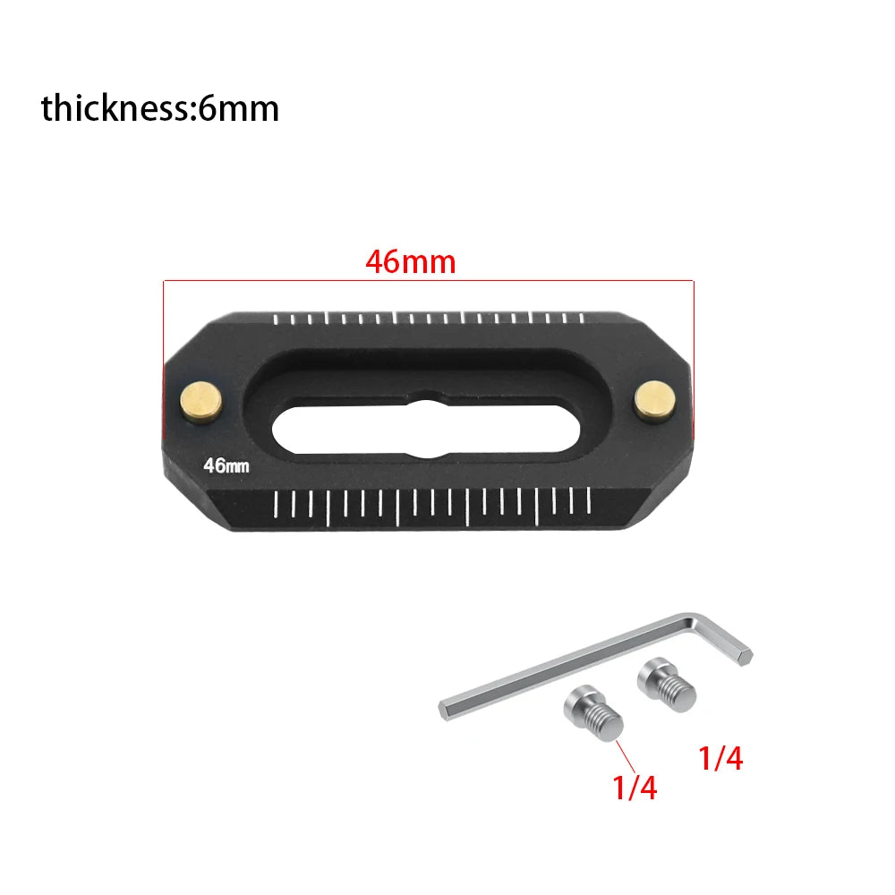 Mini NATO Rail Camera Anti-Off Quick Release NATO Rail Thickness 6mm Length 48 78mm for FX3/FX30  camera NATO Handle Camera Cage