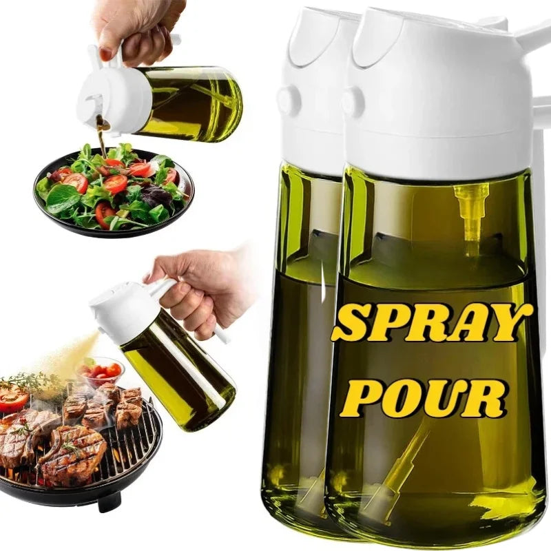 Oil Bottle Oil Spray for Cooking Household Kitchen Spray Olive Oil Barbecue Fat Control Food Grade Spray Pot Kitchen Gadgets