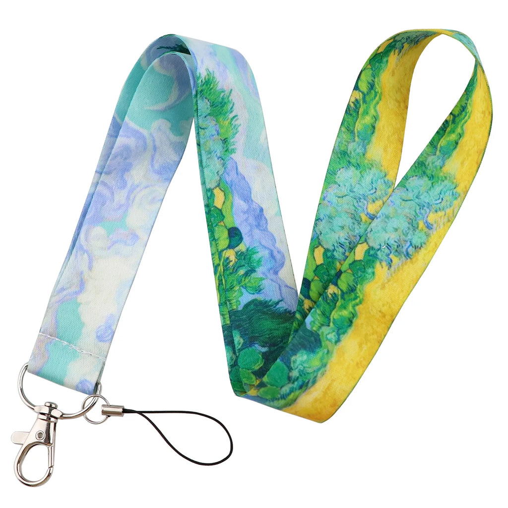 100 Designs Cute Art Lanyard for Keys Chain Badge Holder ID Credit Card Pass Hang Rope Lariat Mobile Phone Charm Accessories