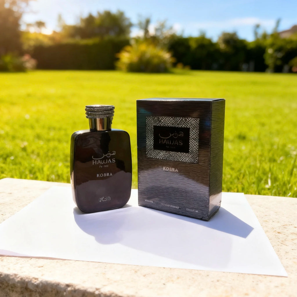 Rasasi Hawas Kobra Eau De Parfum Spray for Men – Bold Oriental Spicy & Woody Aromatic Scent, Long-Lasting Premium Arabian Fragrance, Perfect Gift, 3.4 Fl oz / 100 ml