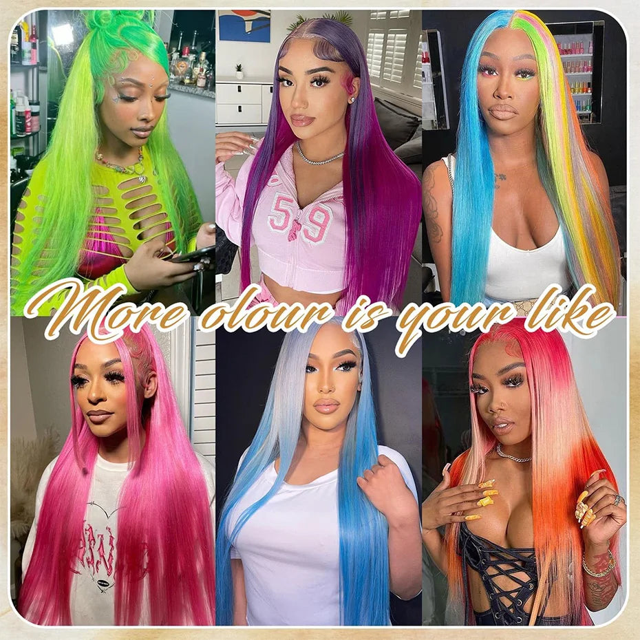 613 HD Lace Frontal Wig 13x6 Straight Human Hair Wigs Blonde Human Lace Front Wig 200% Density 36 inch Lace Front Human Hair Wig